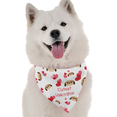 'Cutest Valentine' Dog Bandana - Festive, Comfortable Pet Apparel