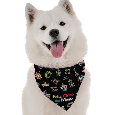 'Feliz Cinco de Mayo' Dog Bandana - High-Quality Microfiber - Made in USA