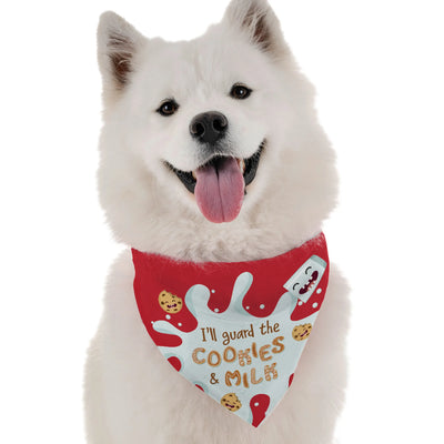 'Cookies and Milk' Dog Bandana - Comfortable Microfiber - Made in USA