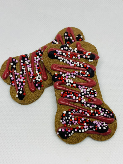 All-Natural Barkin' Brownie Bones - Medium Size, Carob Drizzled Dog Treats