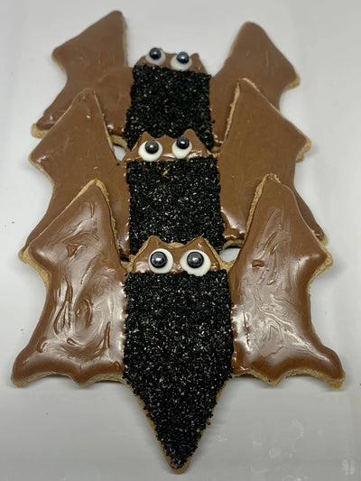 Bat Crazy Dog Treats - Carob Cookies with Black Sprinkles
