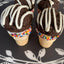 Carob Haagen Dogz - Carob Cakeball on Vanilla Cone Dog Treat with Peanut Butter