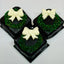 Carob Petit Fours - Small Carob Brownie with Peanut Butter Wreath