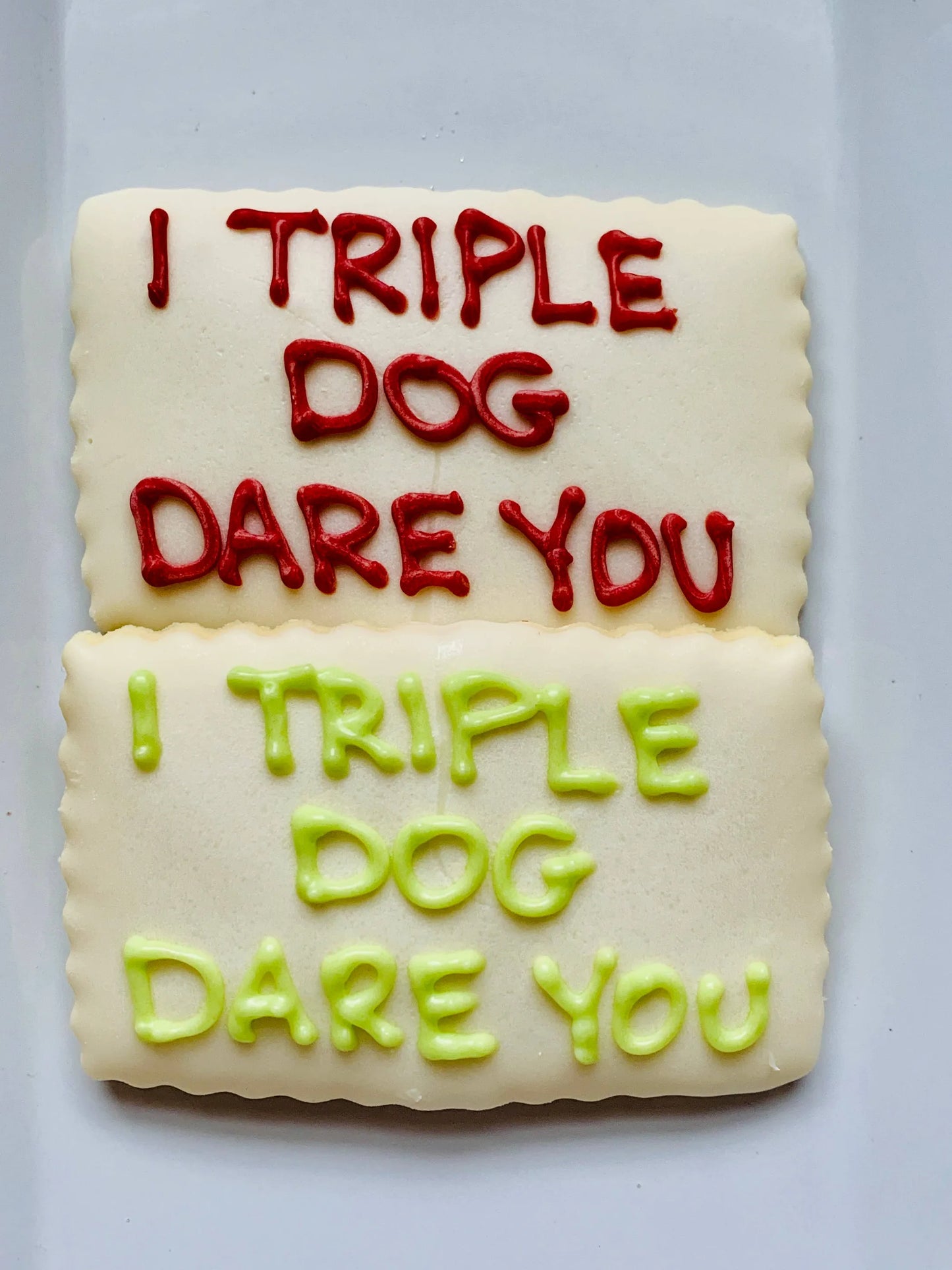 But, The Bell Rang Dog Treat - Christmas-themed Shortbread Cookies