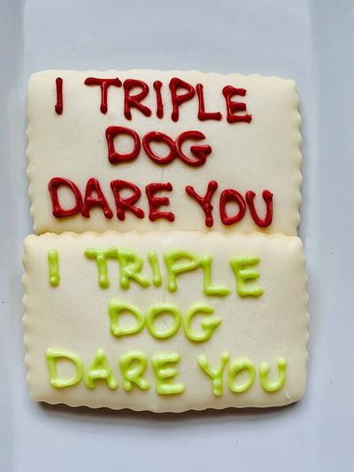 But, The Bell Rang Dog Treat - Christmas-themed Shortbread Cookies