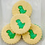 Dino Oreo - Vanilla Oreo Dog Treat with Dinosaur Cut Out