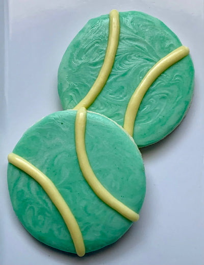 Fetch Tennis Ball Dog Treat - Vanilla Cookie with Icing