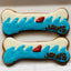 Bruce Dog Treat - Carob Bone Shaped Cookie with Icing