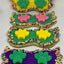 Pawty Time Mardi Gras Mask Dog Treat - Vanilla Cookie with Icing