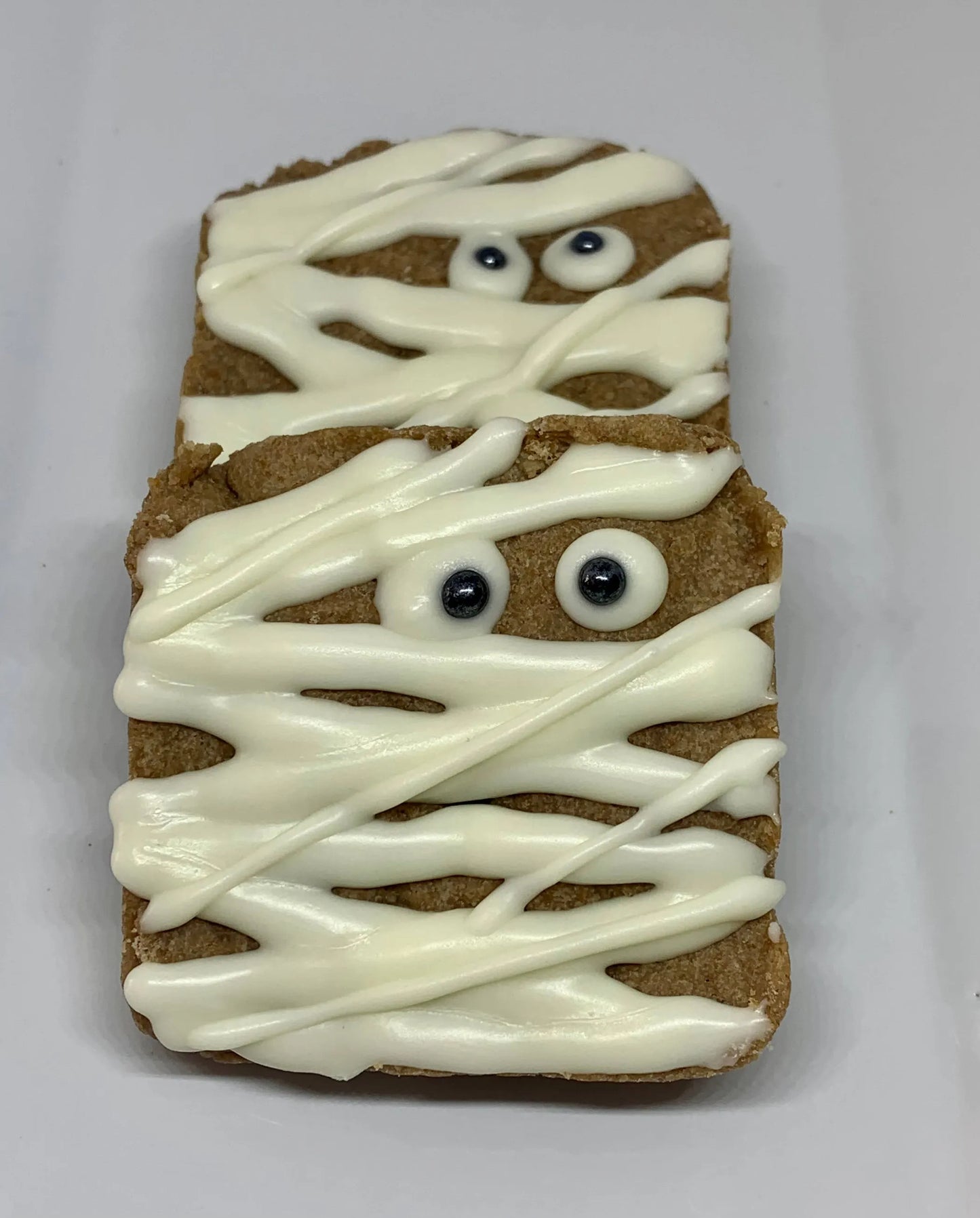 Mummy Brownie Dog Treat - Chewy Dog Brownie with Icing