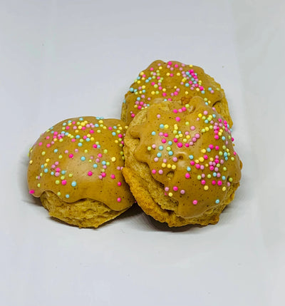 Peanut Butter Cake Balls Dog Treat - Tasty Treat with Peanut Butter Chips