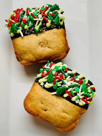 Christmas Special Peanut Butter Bark Bar - All Natural, Preservative Free Dog Treat