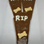 Coffin - Carob Dog Treats with Vanilla Icing
