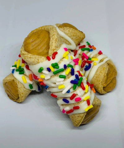 Vanilla & PB Pup'nolli Dog Treats - All-Natural, Tasty