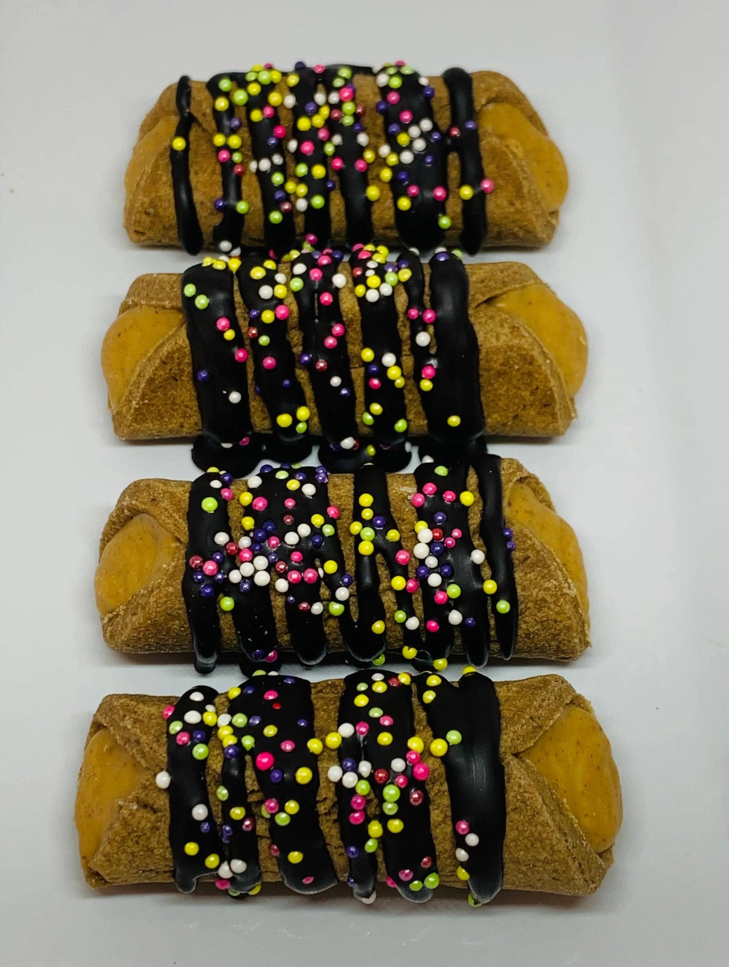 Carob & PB Pup'nolli - Dog-friendly Cannoli with Peanut Butter