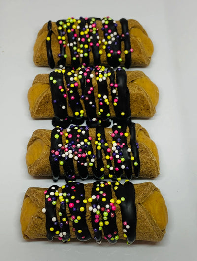 Carob & PB Pup'nolli - Dog-friendly Cannoli with Peanut Butter
