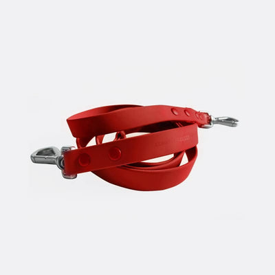 Versatile Red Dog Leash – Durable, Odor Resistant, Adjustable
