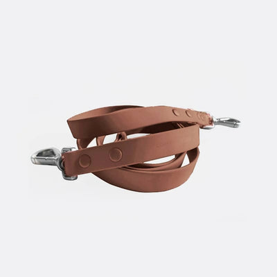 Brown Dog Leash - Durable, Adjustable, and Odor-Resistant