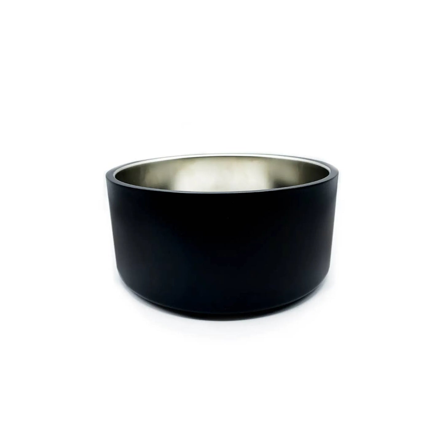 Black Dog Bowl - Stainless Steel, Durable and Puncture Resistant
