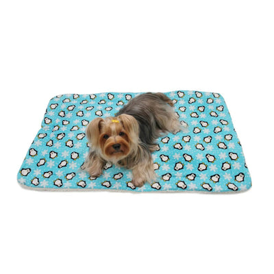 Penguins & Snowflakes Ultra-Plush Pet Blanket - Comfort & Warmth