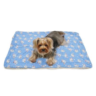 Snowman & Snowflakes Flannel Pet Blanket - Ultra Soft & Cozy