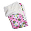Ultra Soft Minky Bumblebee and Flowers Pet Blanket - Plush Comfort