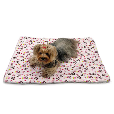 Girly Monkey Flannel/Plush Blanket - Soft, Warm Cover for Pets