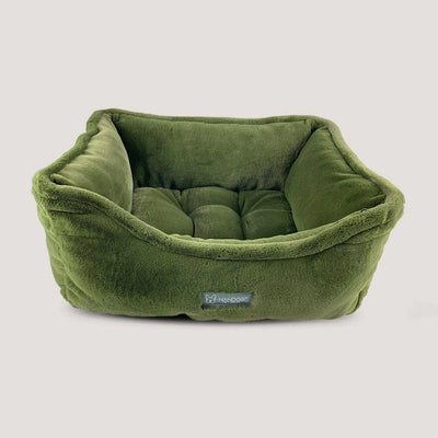 NANDOG Cloud Reversible Pet Bed in Olive Green - Luxurious Pet Bed