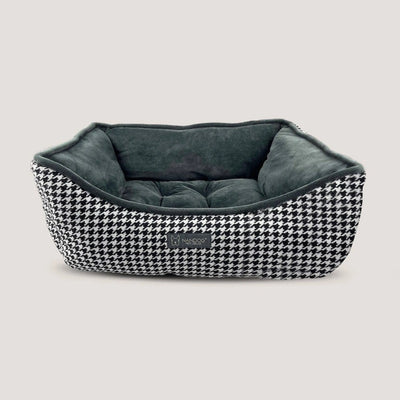 NANDOG Houndstooth Micro Plush Reversible Pet Bed - Luxurious & Comforting