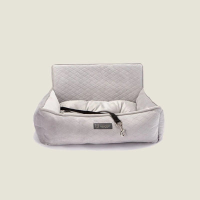Nandog Large Dog Car Seat in Light Grey - Safe and Stylish Travel Solution