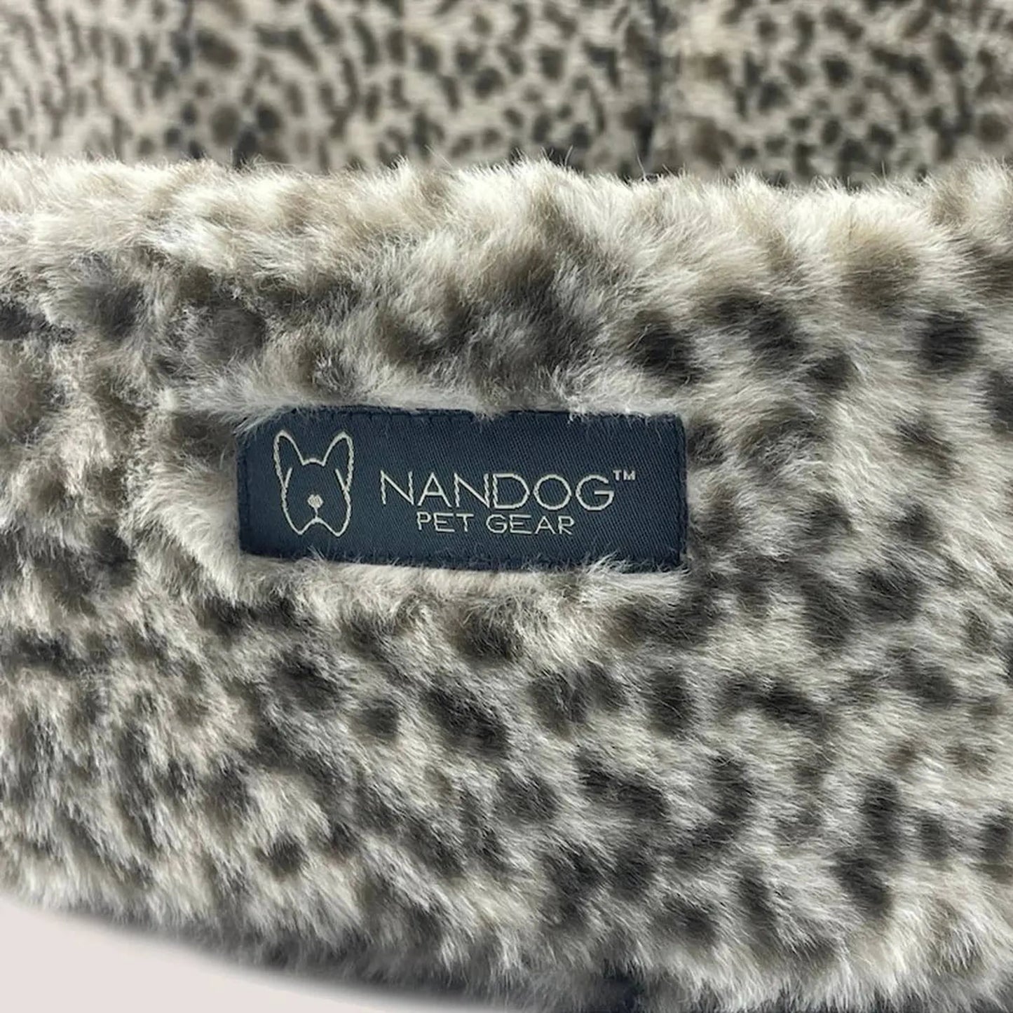 NANDOG Crown Bed in Leopard Print - Regal and Comfortable Pet Bed