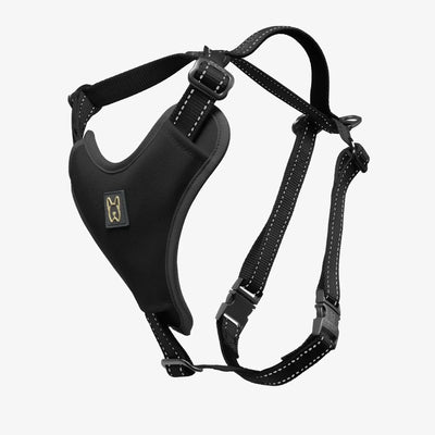 NANDOG Neoprene Sport Dog Harness in Black - Secure and Comfortable Pet Accessory
