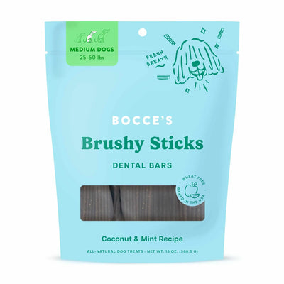 Bocce's Bakery Dailies Brushy Sticks Medium Dog Dental Treats - 13oz