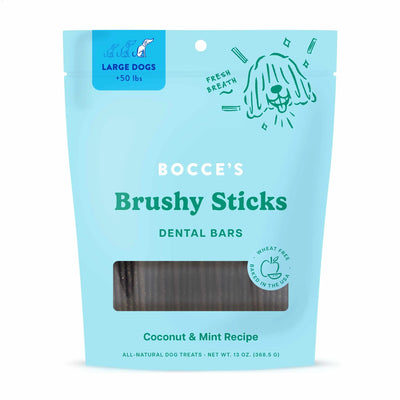 Bocce's Bakery Dailies Brushy Sticks Large Dog Dental Treats - 13oz