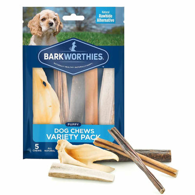 Barkworthies Puppy Variety Pack - Premium All-Natural Chews for Puppies