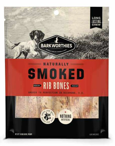 Barkworthies Smoked Rib Dog Treats - Natural and Delicious