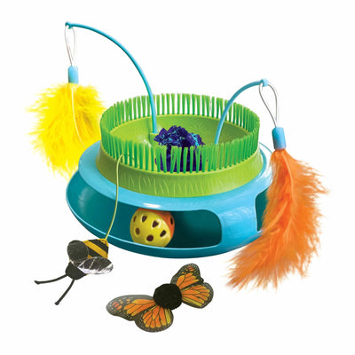 KONG Playground Garden - Multi-Sensory Cat Toy with Rattling Ball