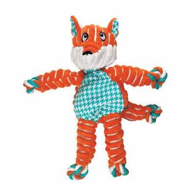 KONG Floppy Knots Fox - Fun Dog Rope Toy for Interactive Play