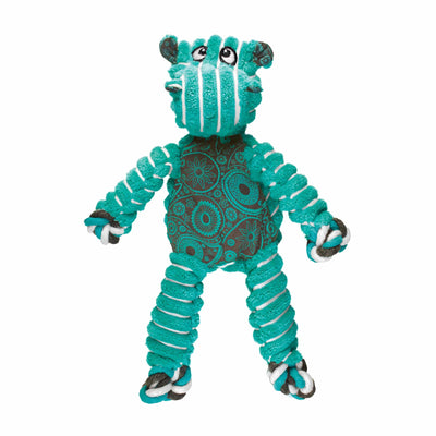KONG Floppy Knots Hippo - Interactive Dog Rope Toy for Thrashing Fun