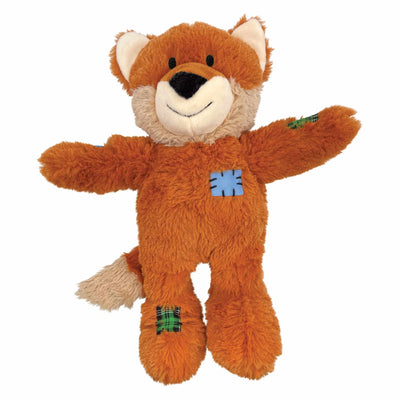 KONG Wild Knots Fox - Cuddly Dog Rope Toy for Interactive Play