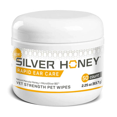 Absorbine Silver Honey Rapid Ear Care Pet Wipes - Gentle and Soothing