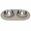 Messy Mutts Double Silicone Feeder - Non-Slip Base Pet Feeder