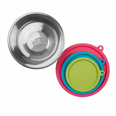 Messy Mutts Bowl with Lid - Prep, Serve, and Store Pet Meals with Ease