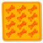 Messy Mutts Framed Silicone Dog Treat Mold - Bone Shape, Freezable