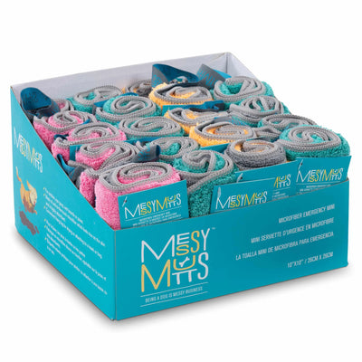 Messy Mutts Microfiber Emergency Mini Towel - Dual Sided, Highly Absorbent