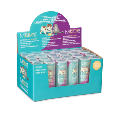 Messy Mutts Pet Hair Lint Rollers - Travel Size, Extra Sticky