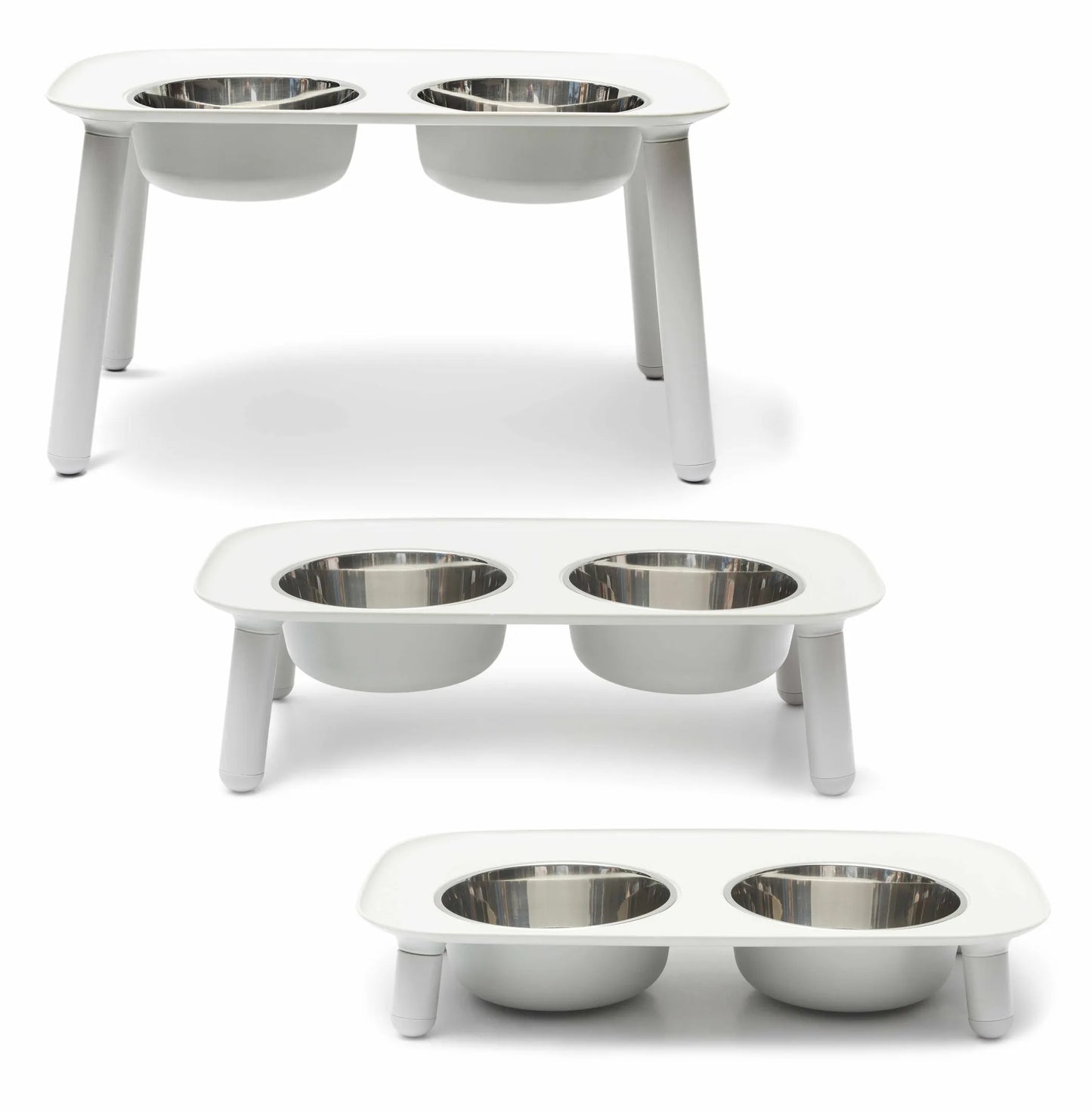 Messy Mutts Adjustable Elevated Double Feeder - Promoting Healthier Digestion