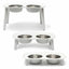Messy Mutts Adjustable Elevated Double Feeder - Promoting Healthier Digestion