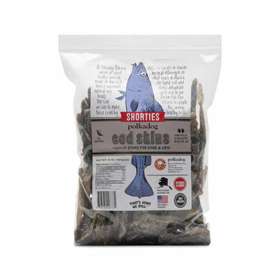Polkadog Cod Skins Shorties - Natural Dog and Cat Treats