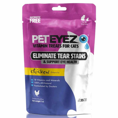 Pet Eyez Vitamin Treats for Cats - Chicken Formula for Enhanced Eye Health